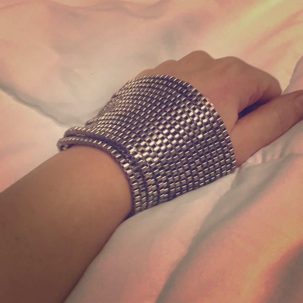 Guess • Silver Multi Strand Box Chain Bracelet